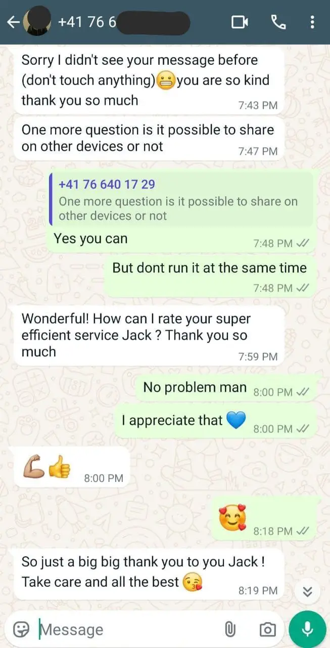 Customer review